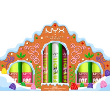 NYX Professional Makeup Gingerbaddie Land Fat Oil set îngrijire buze - imagine 2